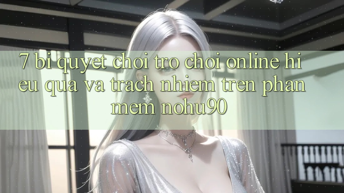 7. Bí Quyết Chơi Trò chơi Online Hiệu Quả Và Trách Nhiệm Trên Phần mềm nohu90