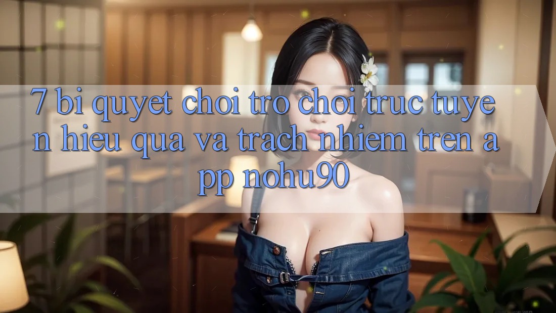 7. Bí Quyết Chơi Trò chơi trực tuyến Hiệu Quả Và Trách Nhiệm Trên App nohu90