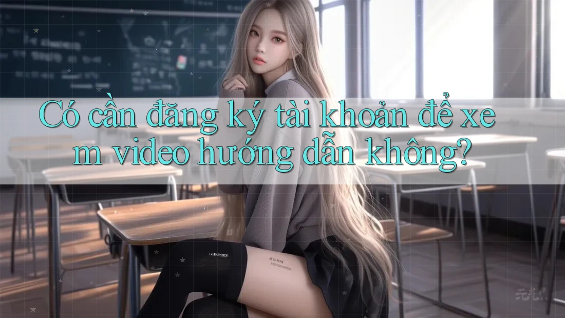 Có cần đăng ký tài khoản để xem video hướng dẫn không? Có cần đăng ký tài khoản để xem video hướng dẫn không?