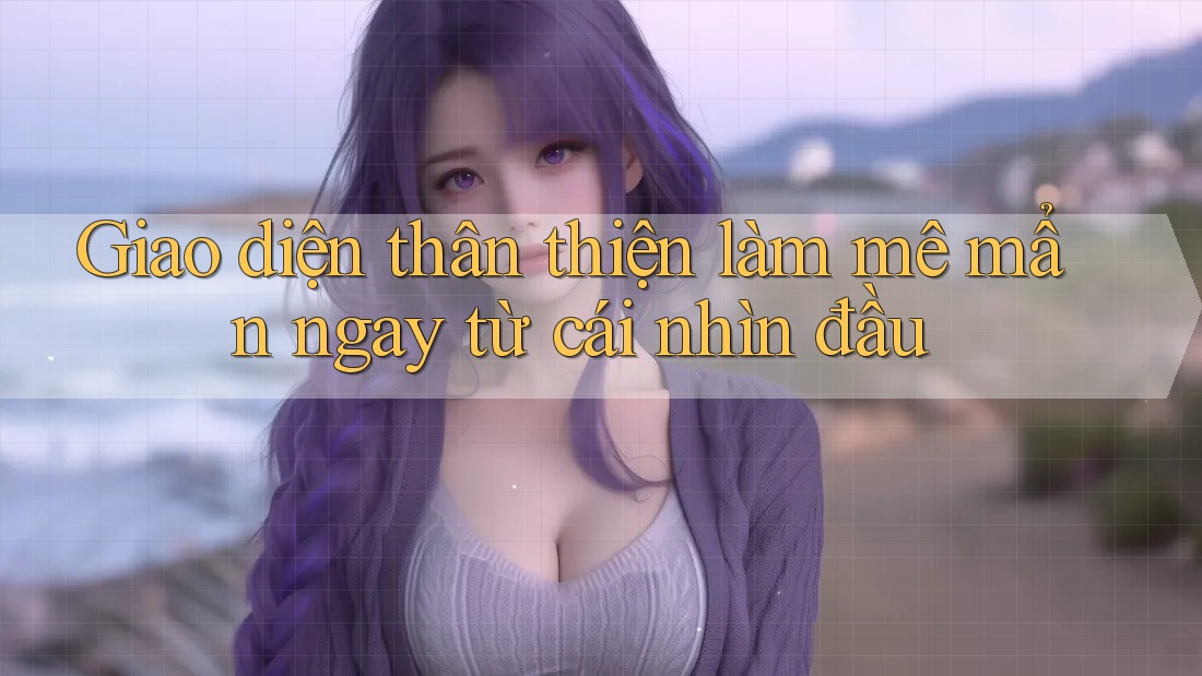 Giao diện thân thiện làm mê mẩn ngay từ cái nhìn đầu Giao diện thân thiện làm mê mẩn ngay từ cái nhìn đầu