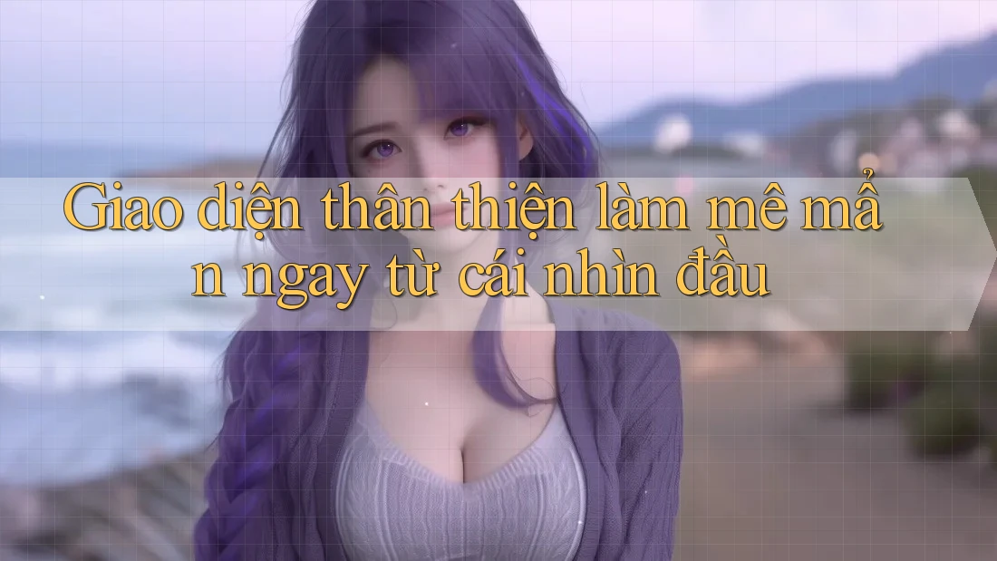 Giao diện thân thiện làm mê mẩn ngay từ cái nhìn đầu Giao diện thân thiện làm mê mẩn ngay từ cái nhìn đầu