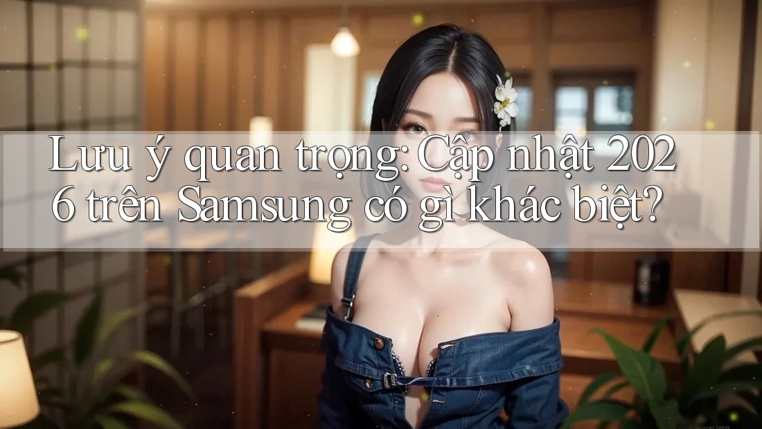Lưu ý quan trọng: Cập nhật 2026 trên Samsung có gì khác biệt? Lưu ý quan trọng: Cập nhật 2026 trên Samsung có gì khác biệt?