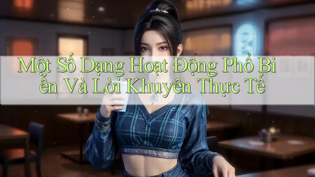 Một Số Dạng Hoạt Động Phổ Biến Và Lời Khuyên Thực Tế Một Số Dạng Hoạt Động Phổ Biến Và Lời Khuyên Thực Tế