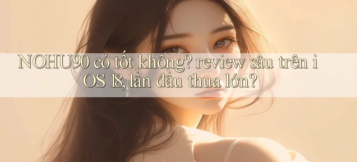 NOHU90 có tốt không review sâu trên iOS 18, lần đầu thua lớn