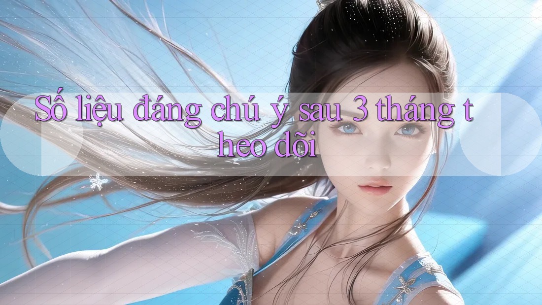 Số liệu đáng chú ý sau 3 tháng theo dõi Số liệu đáng chú ý sau 3 tháng theo dõi