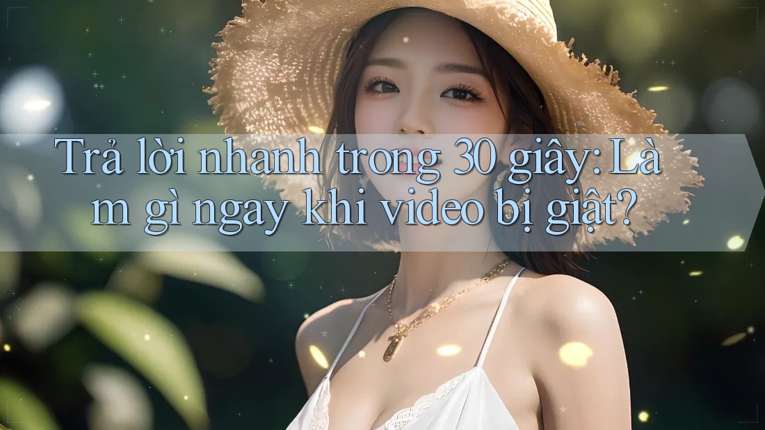 Trả lời nhanh trong 30 giây: Làm gì ngay khi video bị giật? Trả lời nhanh trong 30 giây: Làm gì ngay khi video bị giật?
